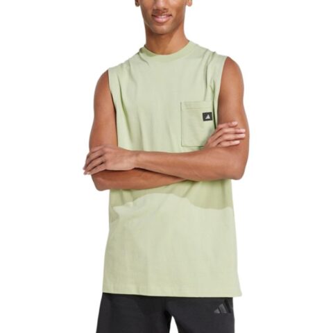 Adidas SS25 Basketball Jersey Men’s Yellow Green