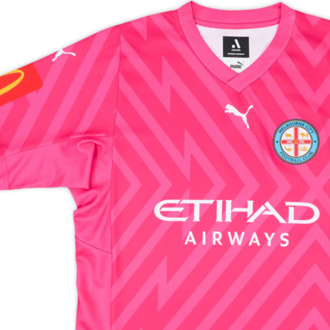 PUMA Melbourne City GK Soccer Jersey Unisex Pink