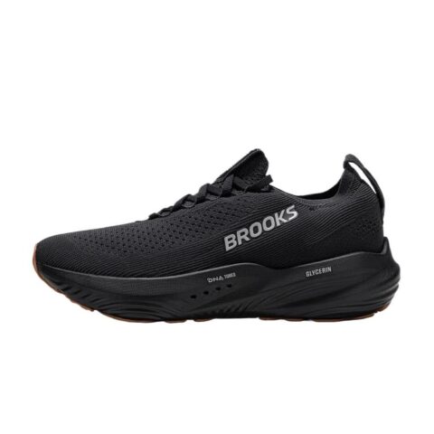 Brooks Fabric Cushioning Abrasion Resistant Coverage Low top Long Distance Running Shoes Unisex Black