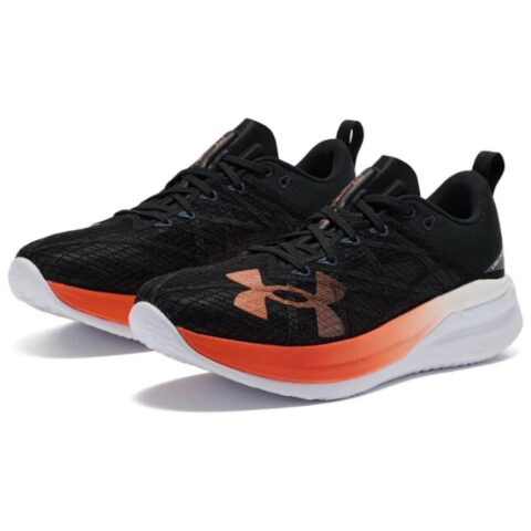 Under Armour Cushioning Low top Racing Running Shoes Unisex Black Orange