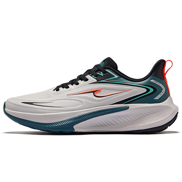 Erke Tissot 4 Cushioning Waterproof Lightweight Low top Sprint City Commuting Running Shoes Men's Gray Cyan