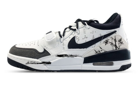 Jordan Legacy 312 Abrasion Resistant Low top Vintage Basketball Shoes Men’s Black White