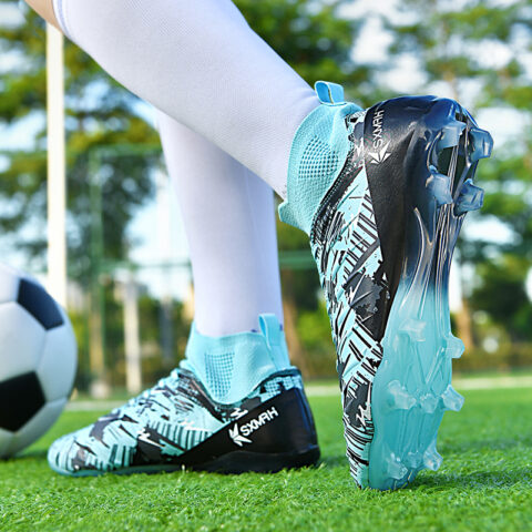DOUBLE STAR 88 Abrasion Resistant Lightweight Wear resistant And Lightweight Soccer Shoes Unisex Blue