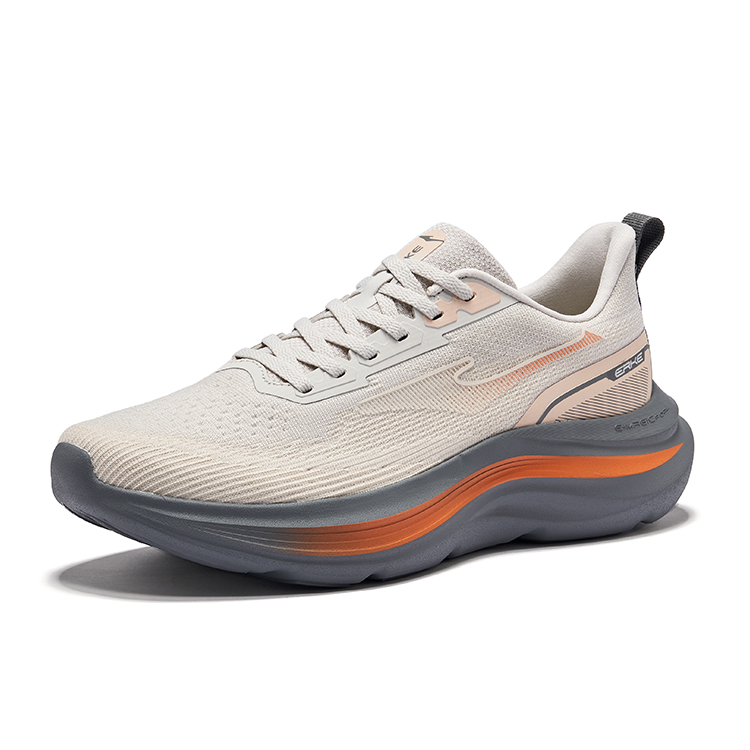 Erke Cloud Motion V2 Cushioning, Wear Resistant Low top Casual Running Shoes Men’s Wild Gray Almond