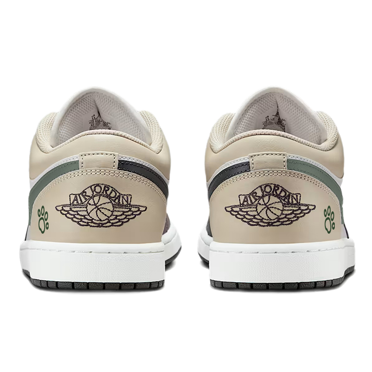Jordan Air Jordan 1 Vintage Basketball Shoes Unisex Low Top White/Black
