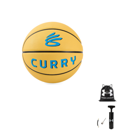 Under Armour x CURRY Rubber Basketball Yellow Size 7 Ball Street Training Unisex