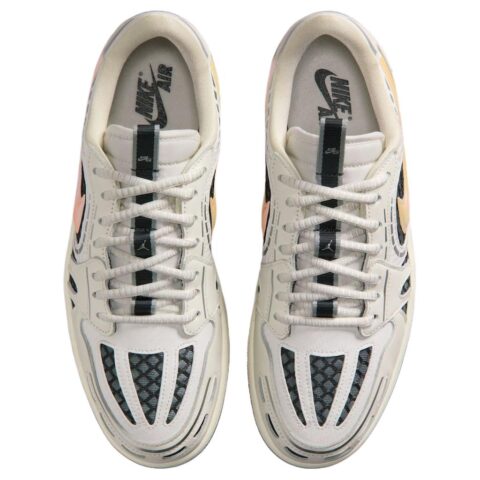 Jordan Air Jordan 1 Low top Vintage Basketball Shoes Women’s White Gray