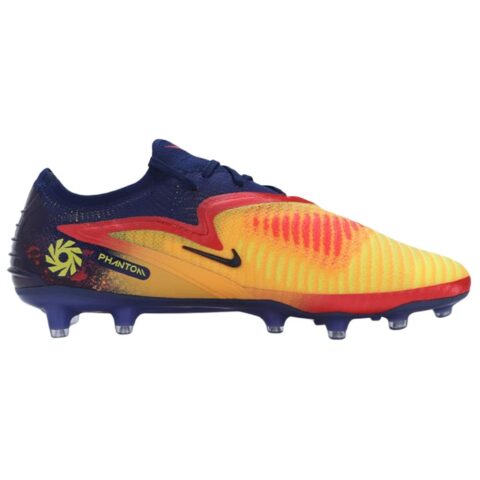 Nike Phantom 6 AG Artificial Ground Artificial Turf Slip Resistant Abrasion Resistant Soccer Shoes Unisex Yellow