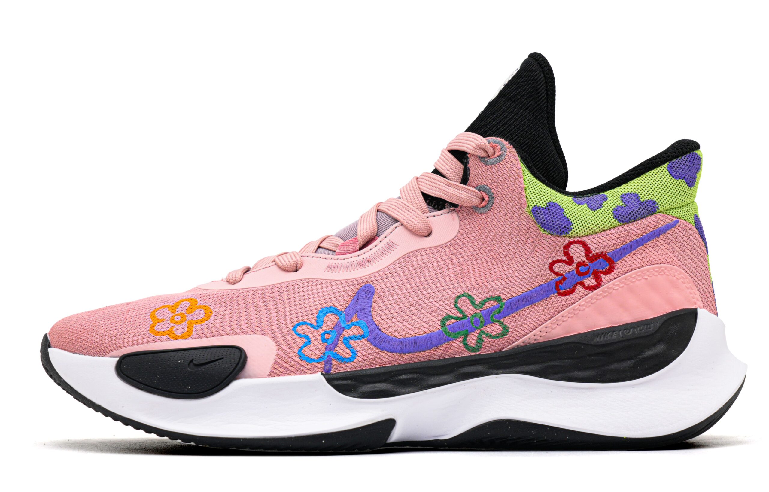 Nike Renew Elevate 3 Heartbeat Moment Low top Basketball Shoes Men’s Yellow Pink