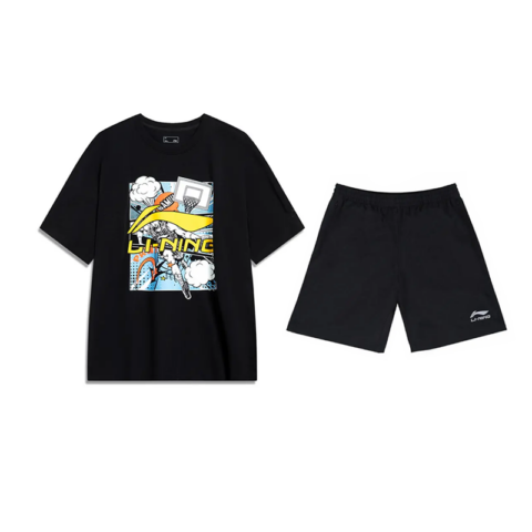 Li Ning Casual Sportswear Unisex Black+Black