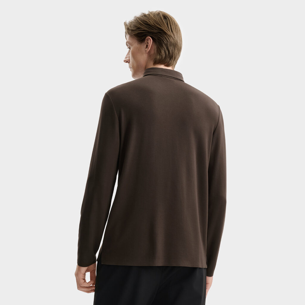 FILA Polo Shirts Men’s Brown Bear Brown Polo Collar Moderate Straight Fit