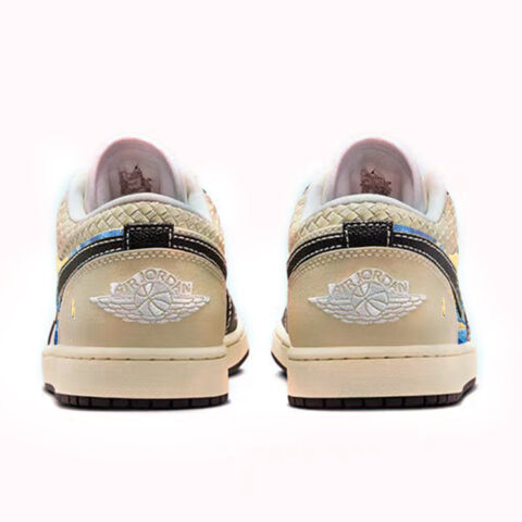 Jordan Air Jordan 1 Vintage Basketball Shoes Men’s Low Top Beige/Black