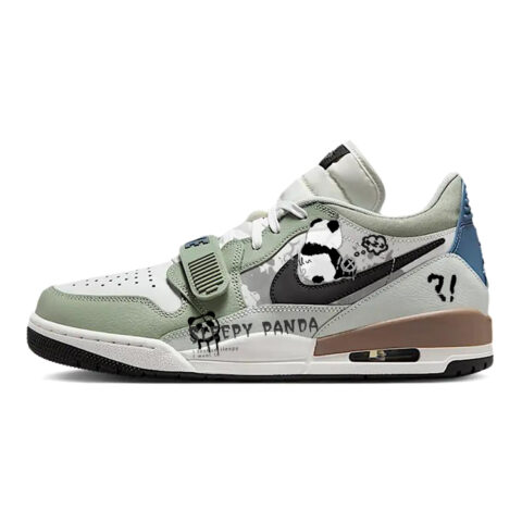 Jordan Legacy 312 Cushioning Slip Resistant Low top Vintage Basketball Shoes Men’s White Green