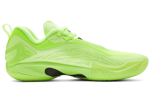 PEAK Cushioning Abrasion Resistant Rebound Low top Basketball Shoes Men’s Neon Green