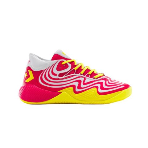 Converse All Star BB Shift Slip Resistant Abrasion Resistant Mid top Basketball Shoes Unisex Red Yellow