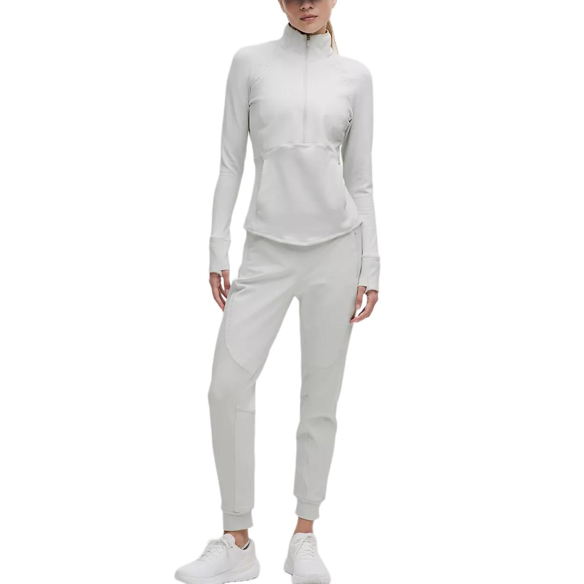 Lululemon High Rise Cold Weather Running Jogger Full Length Sports Pants Women’s Steam Smoke