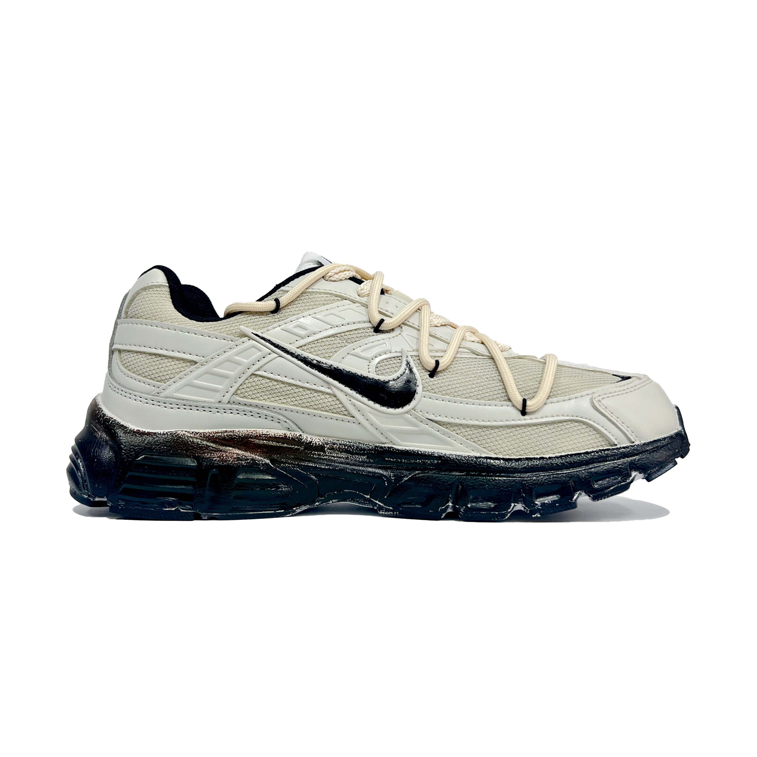 Nike Initiator Mesh Abrasion Resistant Abrasion Resistant Low top Running Shoes Unisex Beige Gray