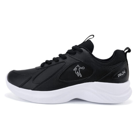 QIAODAN Slip Resistant Abrasion Resistant Low top Casual Running Shoes Men’s Black White