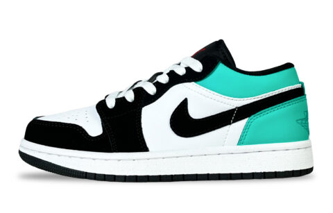 Jordan Air Jordan 1 Green Slip Resistant Abrasion Resistant Low top Vintage Basketball Shoes Unisex Green