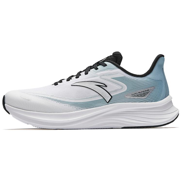 CHAOJIANTA Slip Resistant And Breathable Low top Casual Running Shoes Men’s White Blue