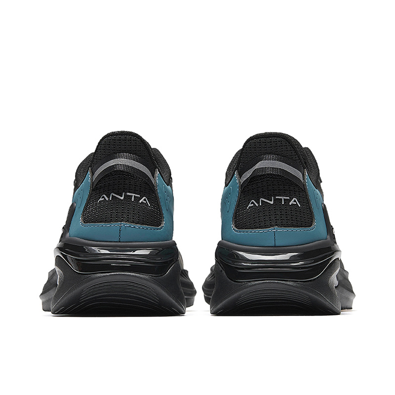 CHAOJIANTA Cushioning Slip Resistant Low top Casual Running Shoes Men’s Black Blue