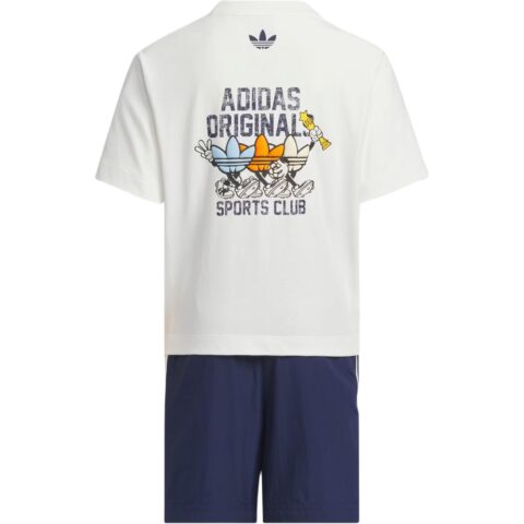 Adidas Originals Casual Sportswear White/Dark Indigo Children Aged 3 7 Years Old