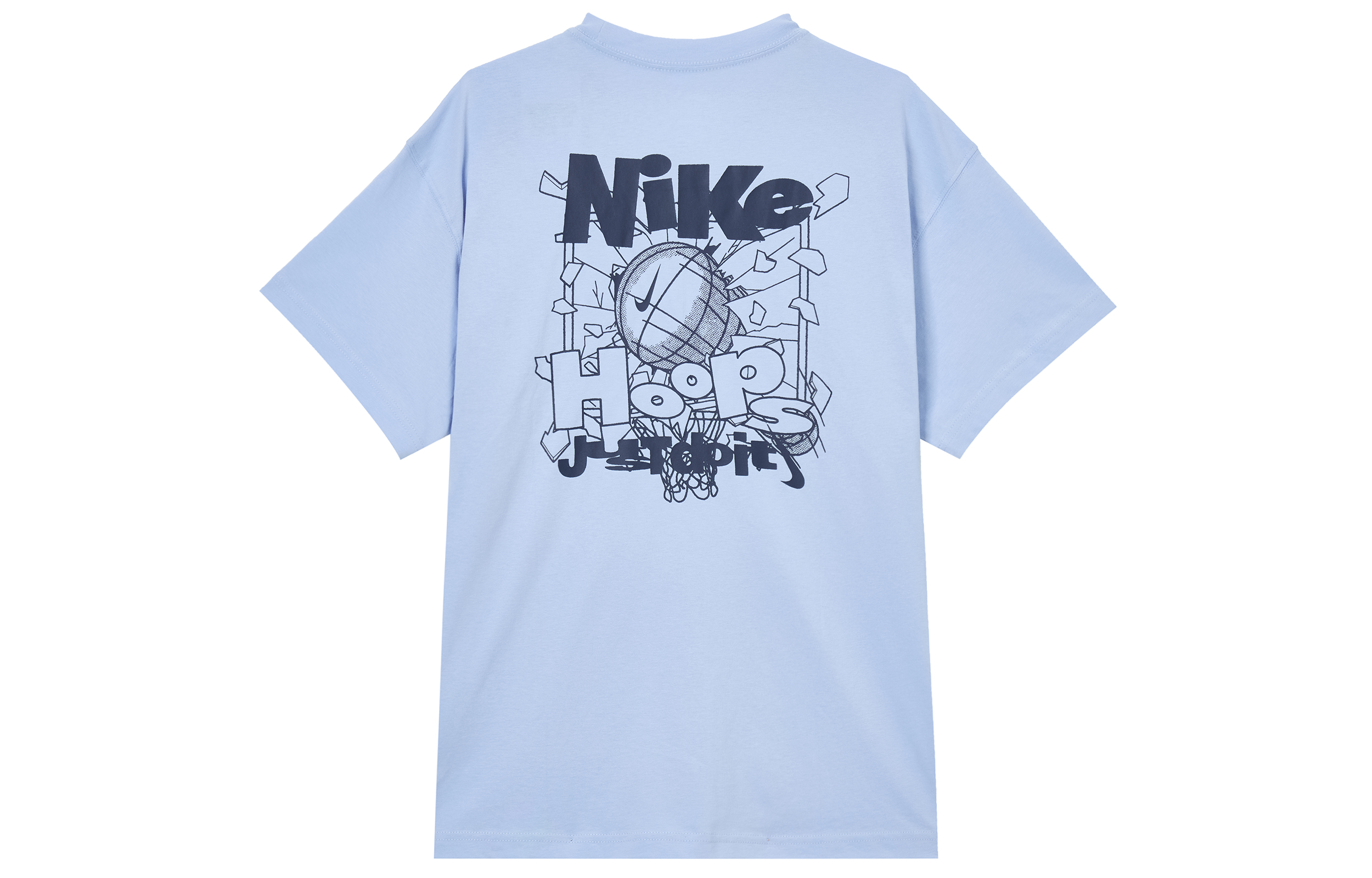 Nike Basketball Jerseys Men’s Aluminum Blue Crew Neck Moderate
