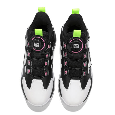 IVERSON Basketball Shoes Unisex Low Top Black White Pink
