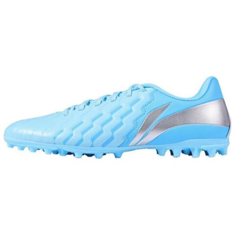 Li Ning Brocade MG Multi Ground Natural Grass Slip Resistant Abrasion Resistant Soccer Shoes Men’s Blue