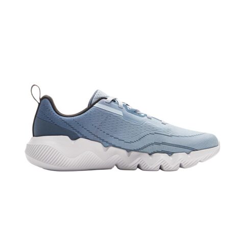 Li Ning Cushioning Slip Resistant Abrasion Resistant Low top Casual Running Shoes Men’s Blue