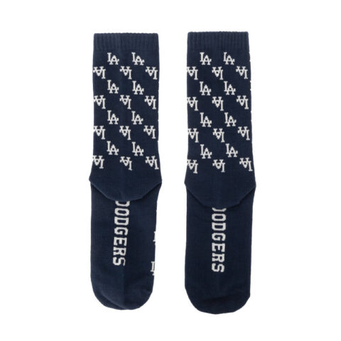 MLB Los Angeles Dodgers Crew Socks Unisex 1 Pack Dark Marine Blue