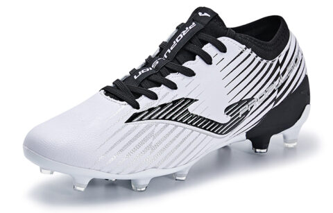 Joma Propulsion FG Firm Ground Firm Ground Slip Resistant Abrasion Resistant Soccer Shoes Men’s Black White