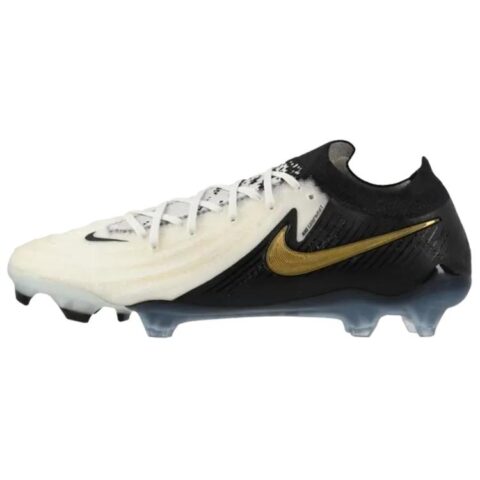 Nike Phantom GX 2 Elite Slip Resistant Abrasion Resistant Soccer Shoes Men’s White Black