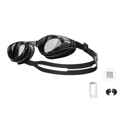 Li Ning Presbyopia Swim Goggles PC/Silicone/TPU Beach Swimming Pool Swim Professional Unisex Black