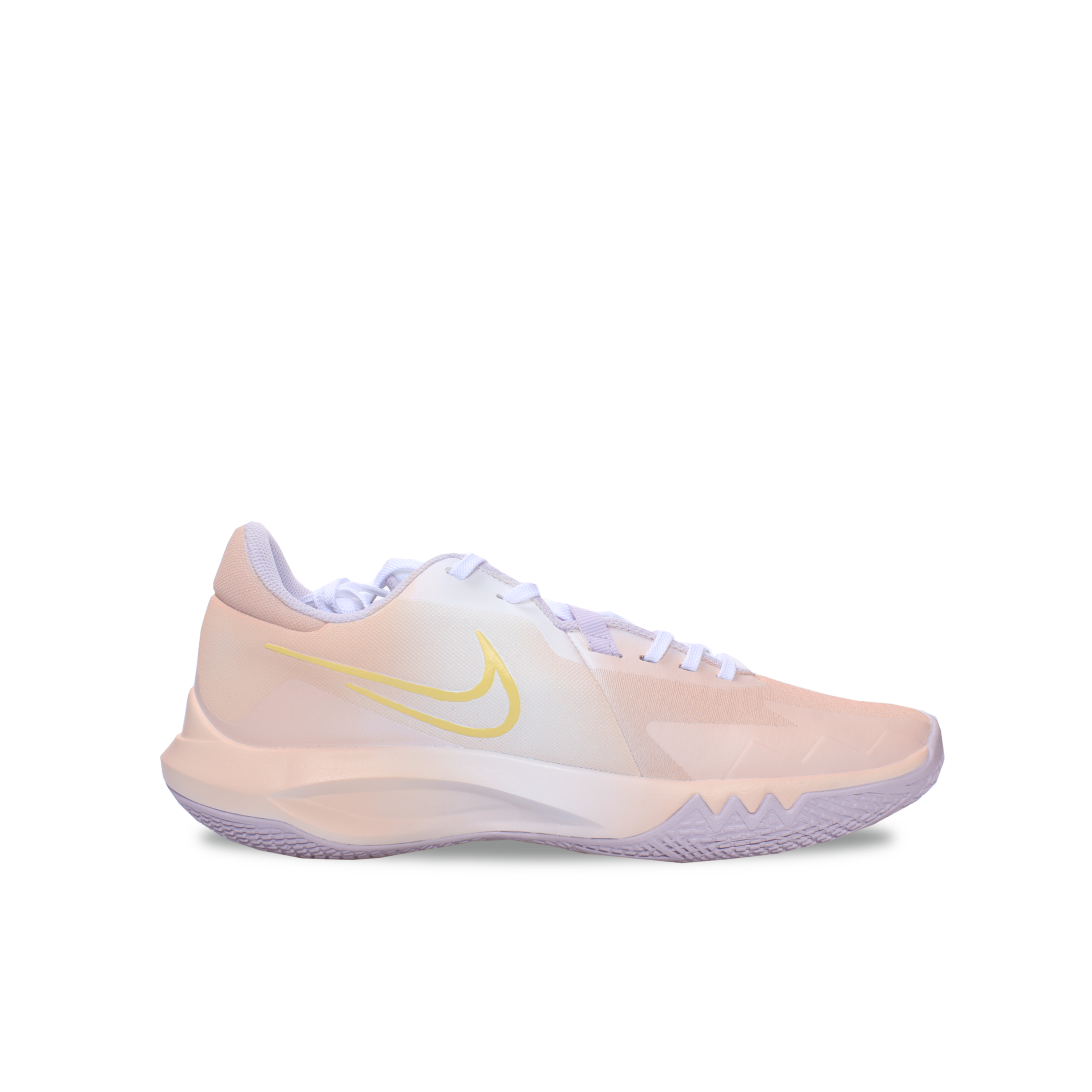 Nike Precision 6 Wear resistant And Lightweight Low top Basketball Shoes Men’s Pink Yellow