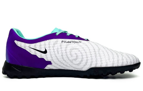 Nike Phantom GX Cushioning Abrasion Resistant Breathable Soccer Shoes Unisex Purple White