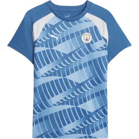 PUMA Manchester City Pre Match Jersey Soccer Jersey Women's Blue