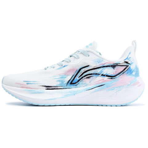 Li Ning Wuyue Cushioning Breathable Low top Casual Running Shoes Men’s Light Blue