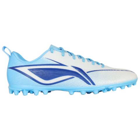 Li Ning MG Multi Ground Slip Resistant Abrasion Resistant Soccer Shoes Men’s Fluorescent Sky Blue