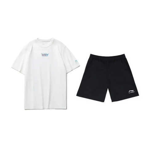 Li Ning Casual Sportswear Unisex White+Black