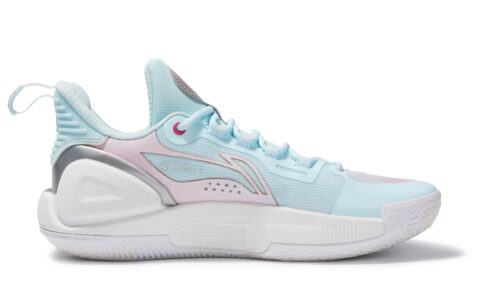 Li Ning Speed 9 Cushioning Slip Resistant Abrasion Resistant Support Low top Basketball Shoes Men’s Blue Pink