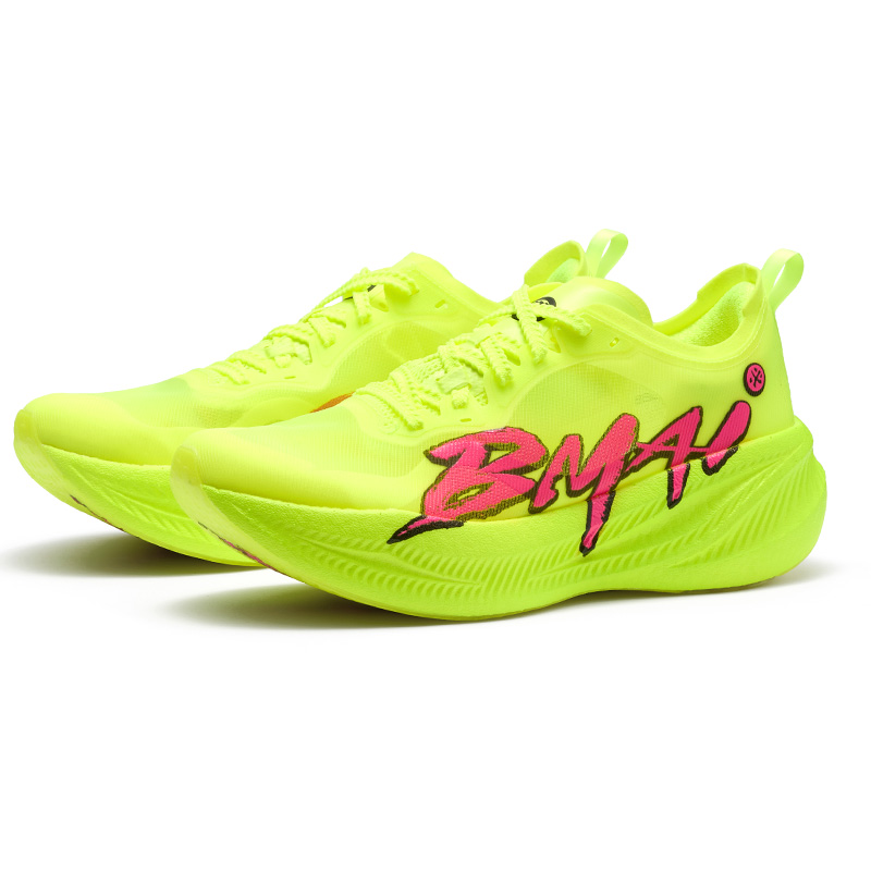 BMAI Jingtan Fly Plus Low top Running Shoes Men’s Neon Green