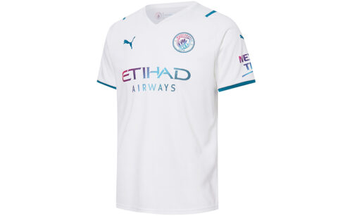 PUMA Manchester City Football Club Soccer Jerseys Men’s White Moderate Straight Fit