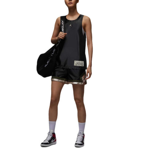 Jordan SportDongdan Basketball Jersey Women’s Gray Black Oat
