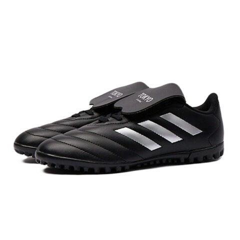 Adidas GOLETTO 8 Slip Resistant Abrasion Resistant Slip Resistant Abrasion Resistant Soccer Shoes Unisex Black Silver