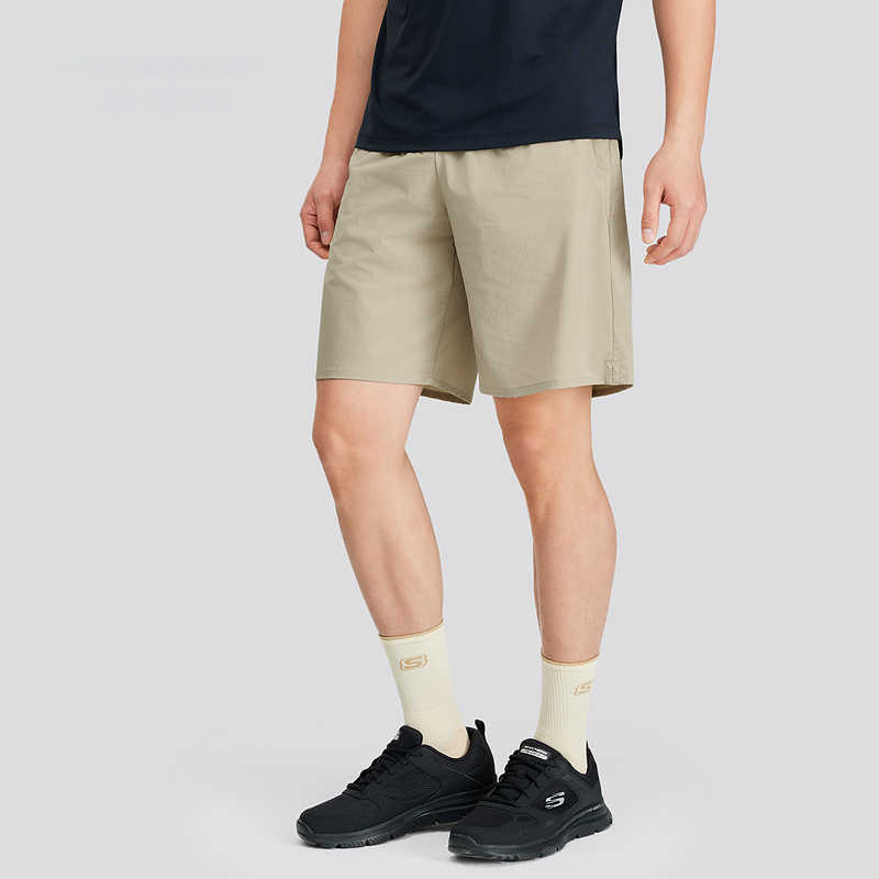 Skechers GODRI SS25 Sports Shorts Men’s Chestnut Gold
