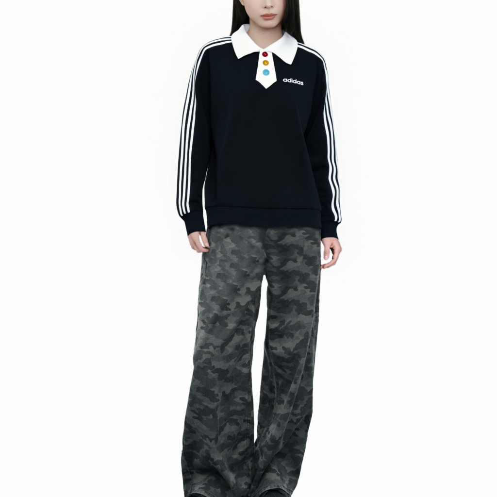 Adidas 3 Stripes Polo Shirt Unisex