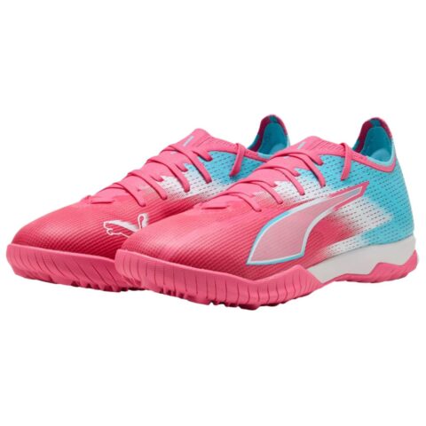 PUMA ULTRA 6 Support Soccer Shoes Unisex Pink Blue