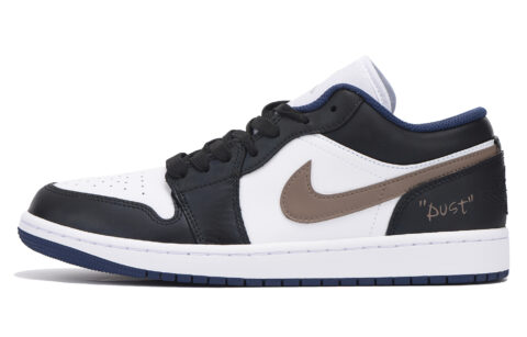 Jordan Air Jordan 1 Cushioning Slip Resistant Abrasion Resistant Low top Vintage Basketball Shoes Women’s Steel Blue