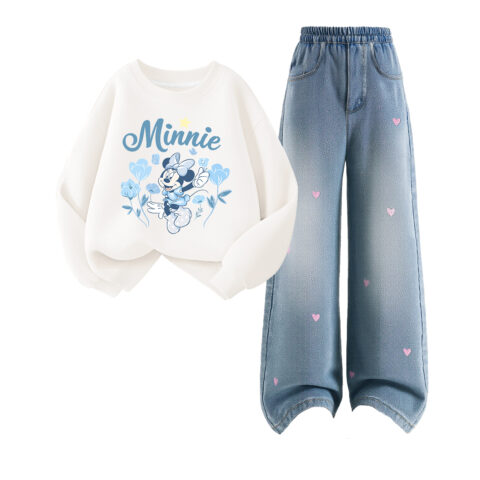 Disney Kids Casual Sportswear Crew Neck Moderate